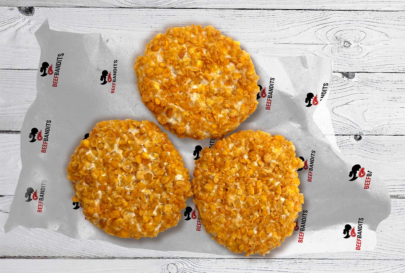 CRISPY CORNFLAKES Chicken Burger Patties | 10x Stück 